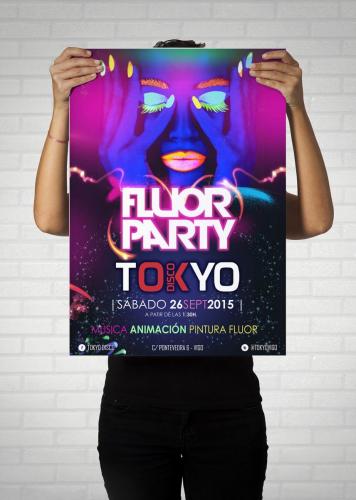 POSTER TOKYO fluor party